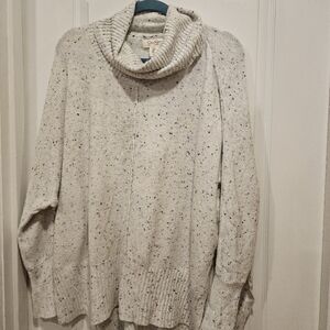 Jessica Simpson Cozy Speckled Cowl Neck Sweater